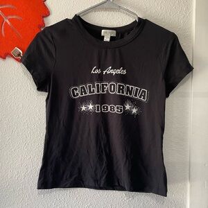 J for Justify Black Graphic Women's Tee